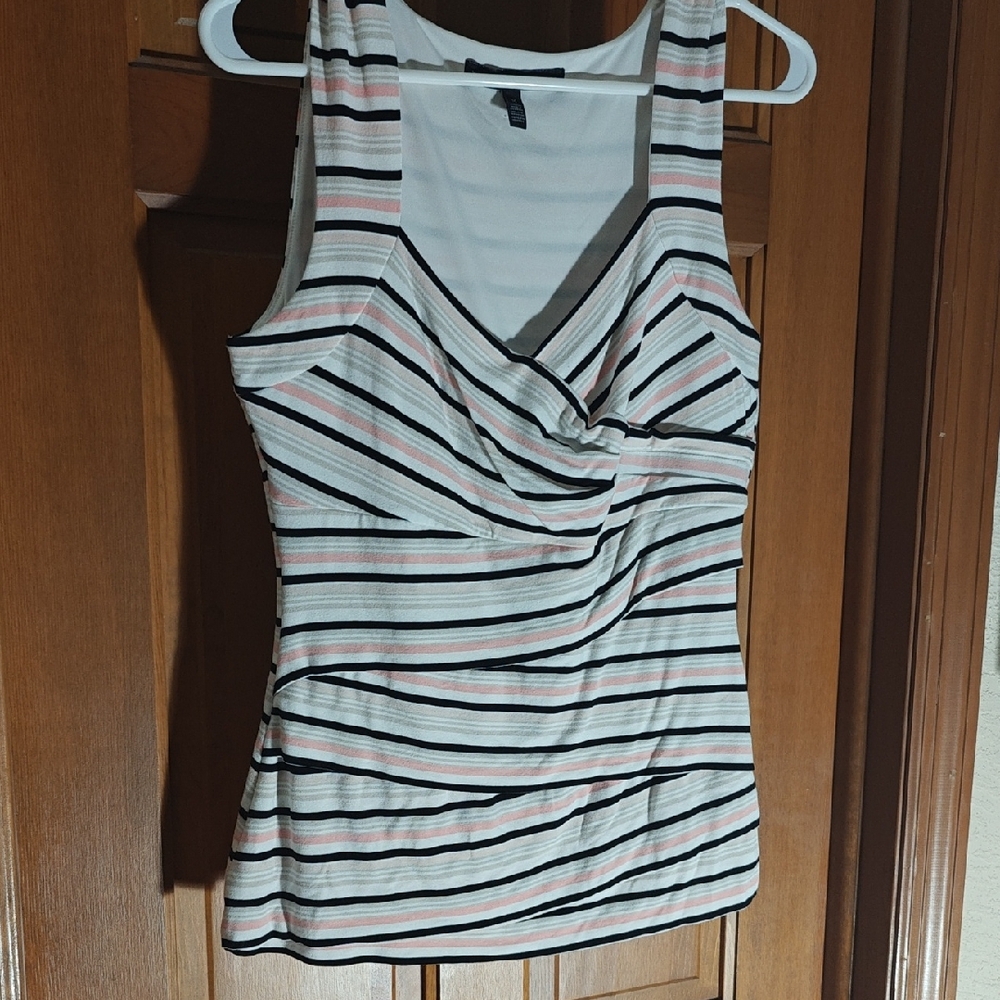 White House Black Market Multicolor Striped Tank Top